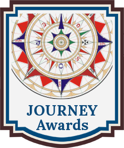 A compass logo for the Journey Awards