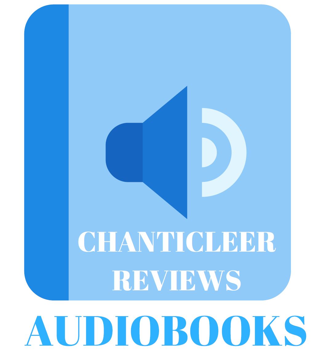 Blue button with a speaker that says Chanticleer Reviews Audiobooks