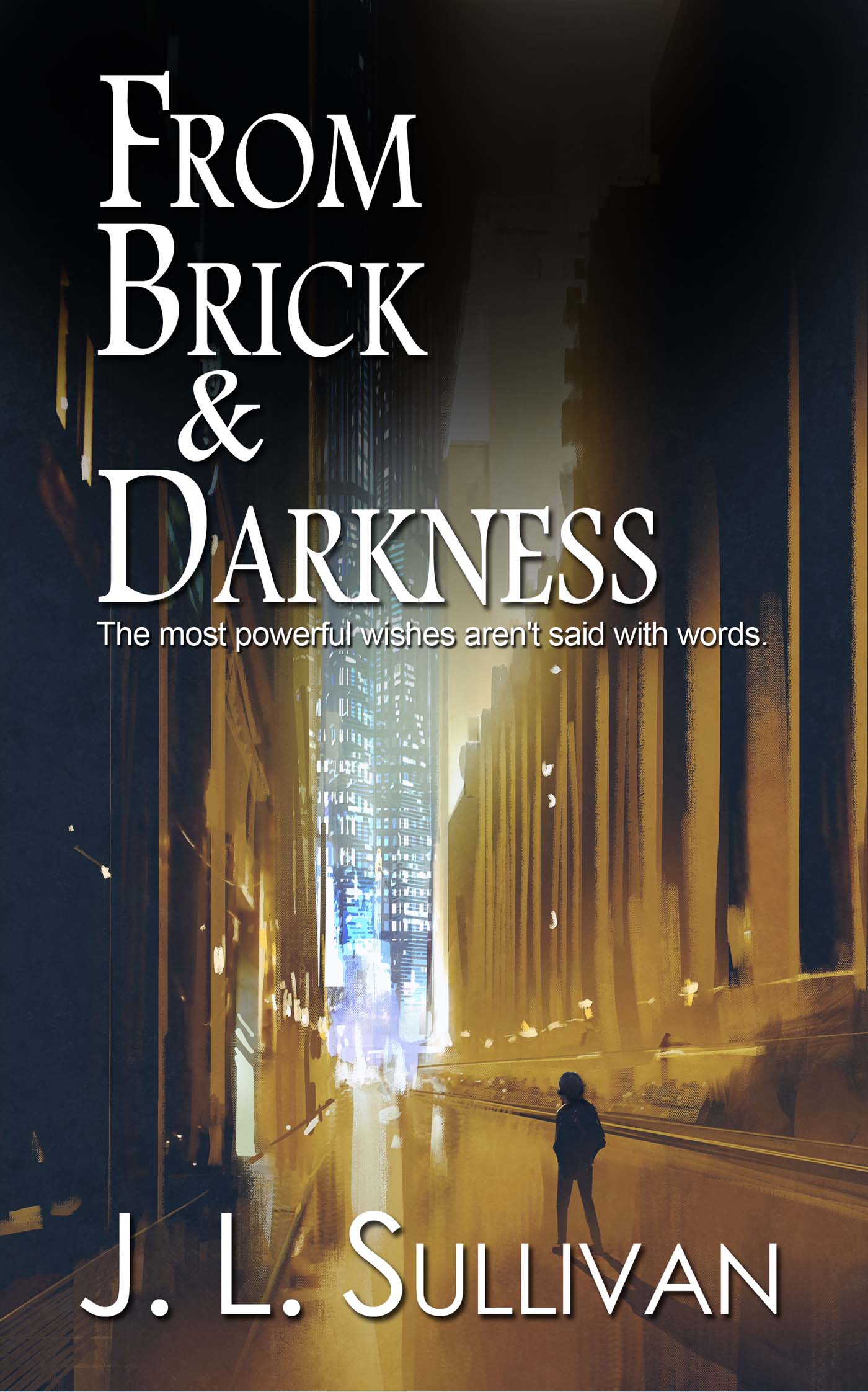 From Brick & Darness Cover of people walking down a long passageway