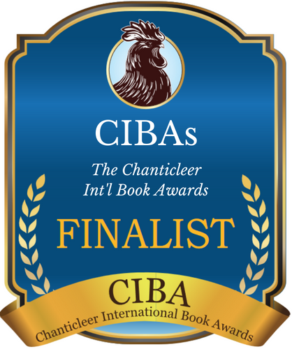 Blue and gold finalist badge for the CIBAs