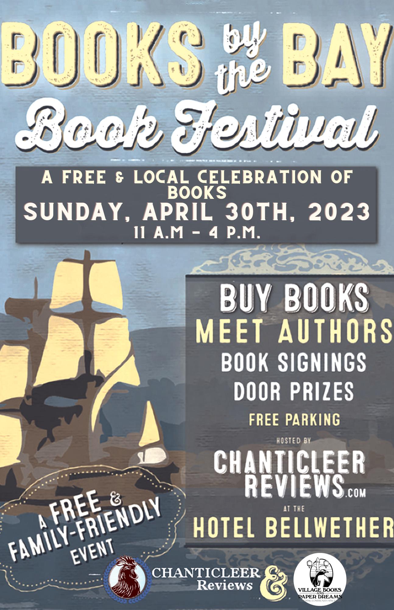 A ship on Bellingham Bay for the Books by the Bay Book Fair