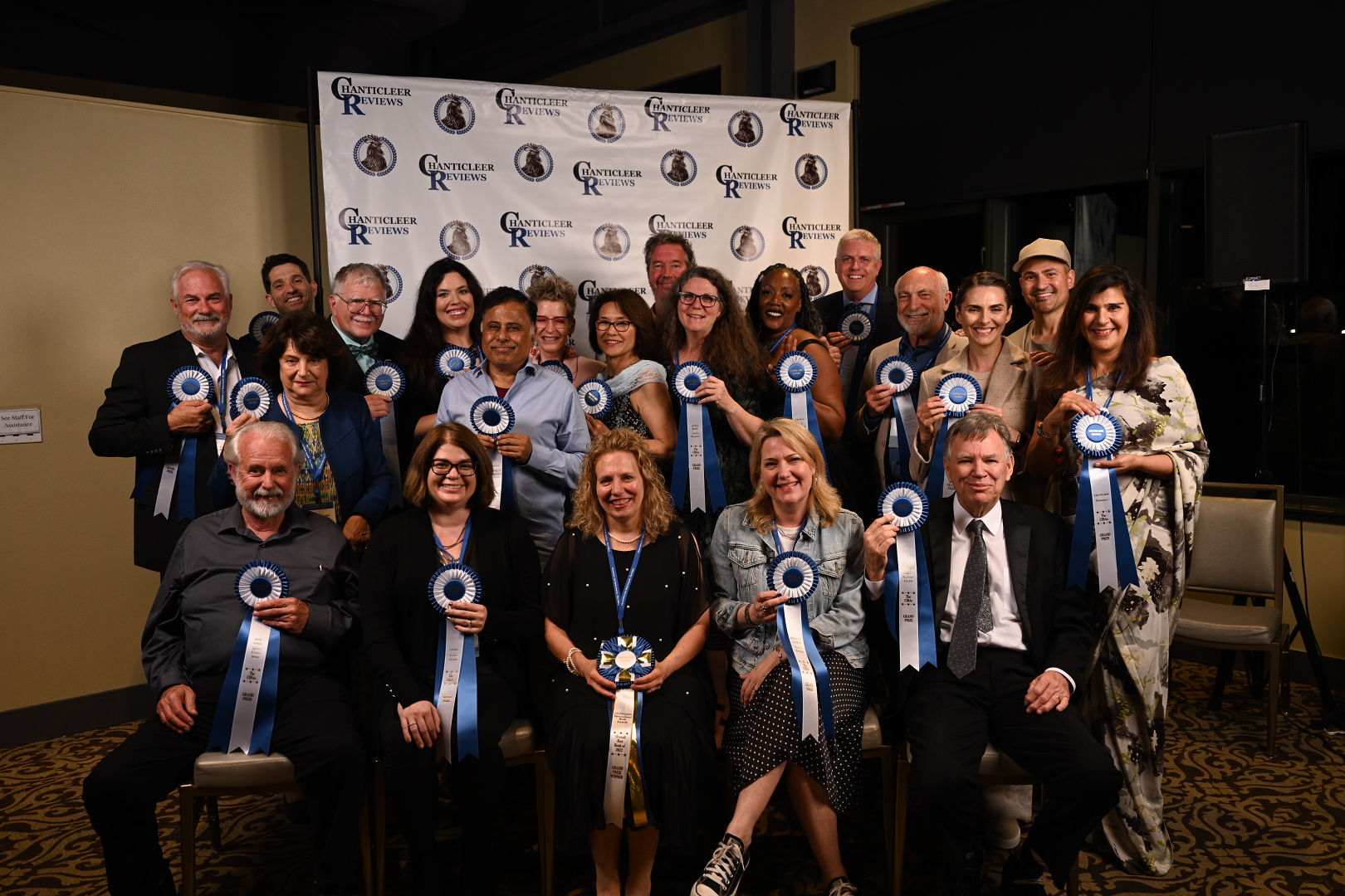 The Grand Prize Winners of the 2022 CIBAs with Michelle Cox, the Overall Grand Prize Winner, in the center