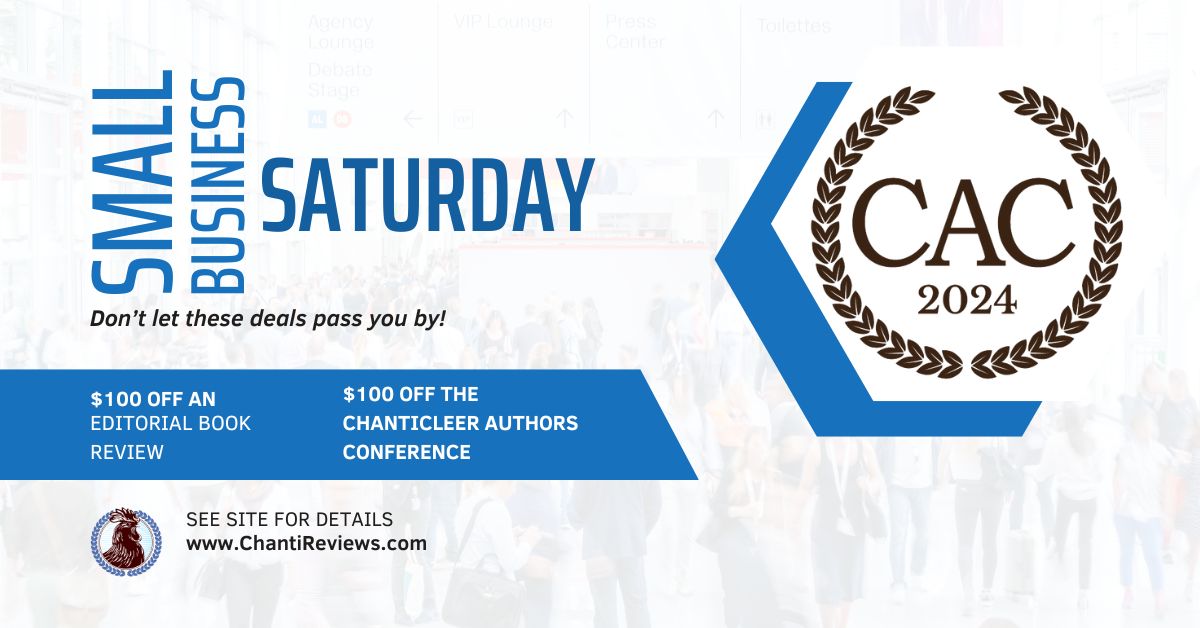 Small Business Saturday Advert celebrating $100 Reviews and Conference passes.