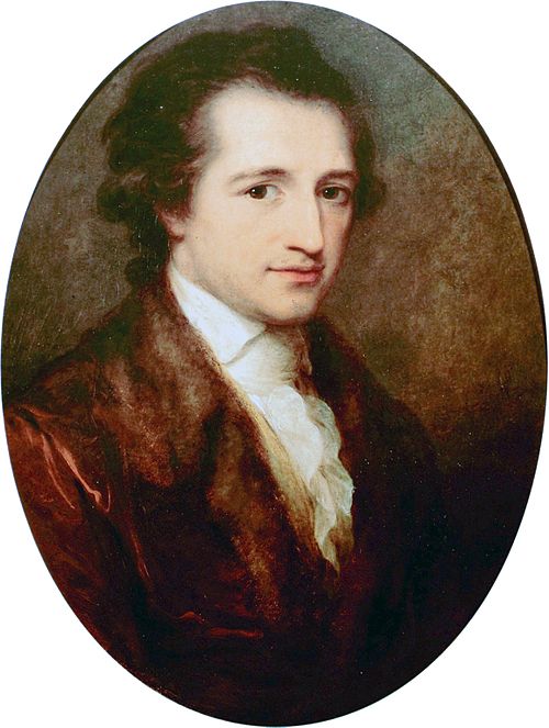 goethe, painting, man, oil, forehead
