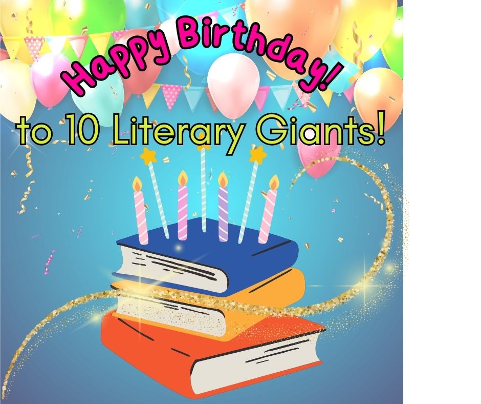 Happy birthday, books, banner, candles, balloons